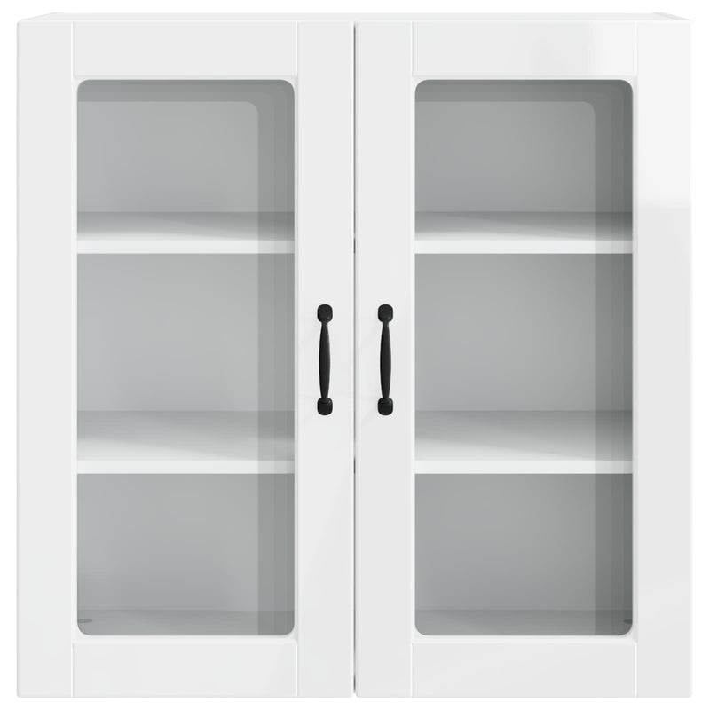 vidaXL Kitchen Cabinet with Shelf High Gloss White 80 x 31 x 80 cm