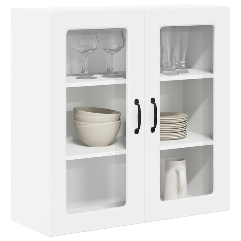 vidaXL Kitchen Cabinet with Shelf High Gloss White 80 x 31 x 80 cm