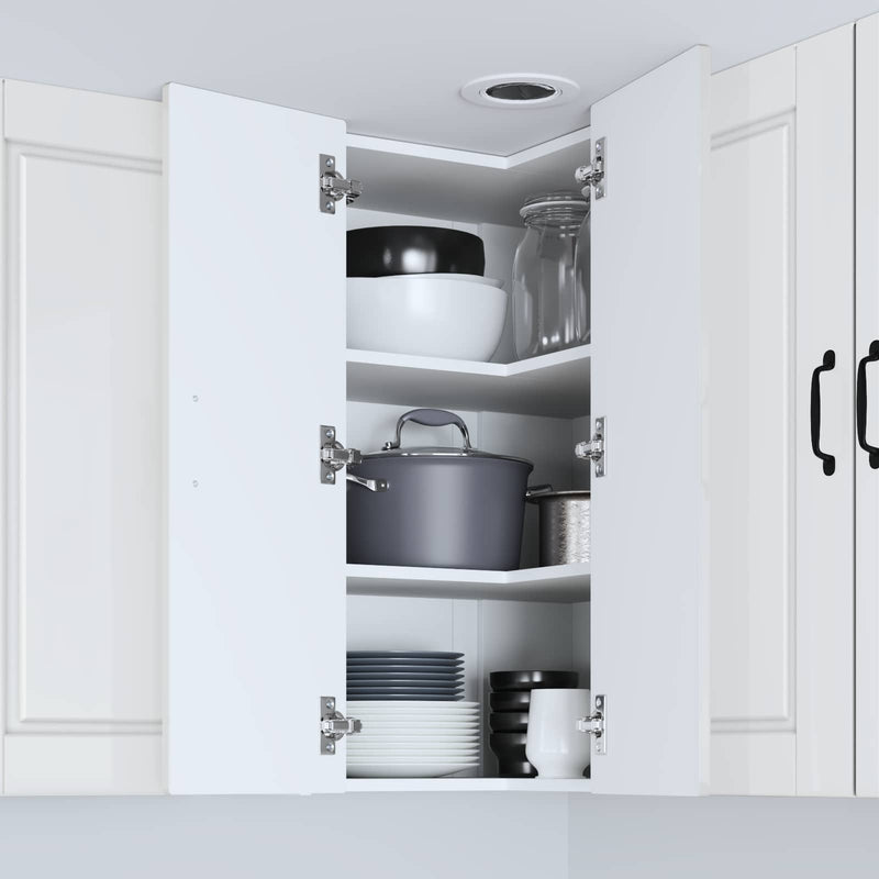 vidaXL Kitchen Cabinet with Shelf High Gloss White 57 x 57 x 80 cm