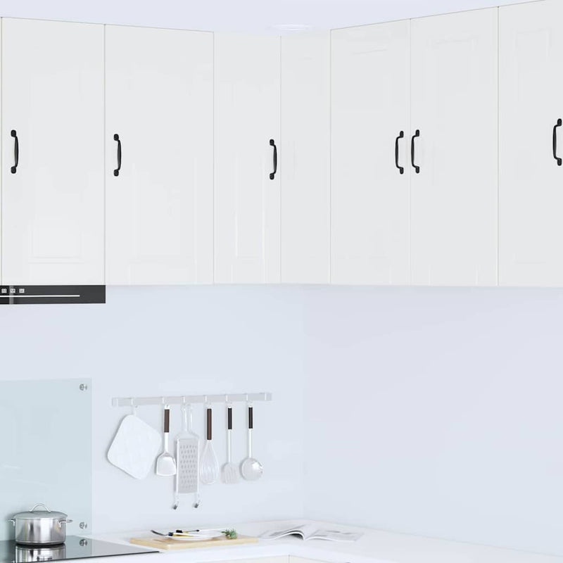 vidaXL Kitchen Cabinet with Shelf High Gloss White 57 x 57 x 80 cm