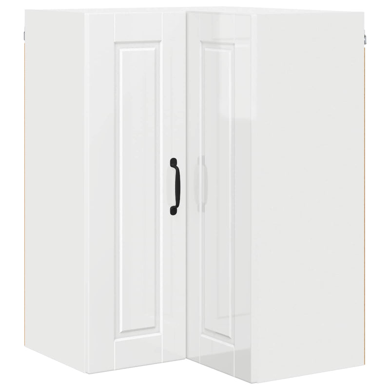 vidaXL Kitchen Cabinet with Shelf High Gloss White 57 x 57 x 80 cm