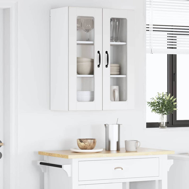 vidaXL Kitchen Cabinet with Door White 60 x 31 x 80 cm Engineered Wood