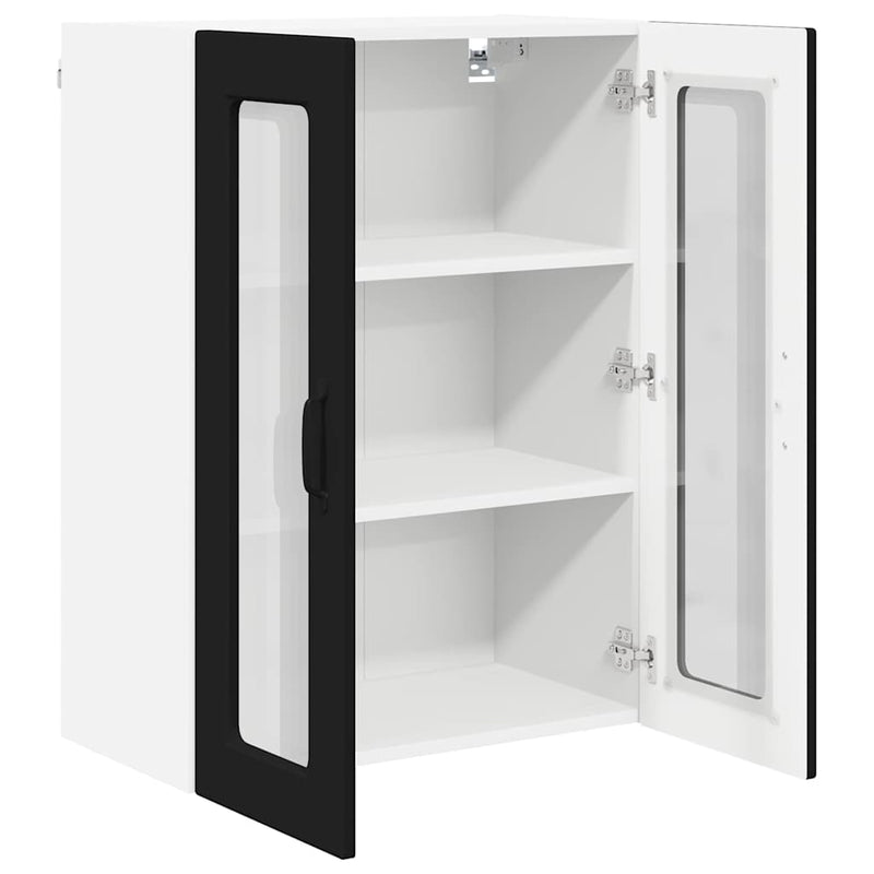 vidaXL Kitchen Cabinet with Door Black 60 x 31 x 80 cm Engineered Wood