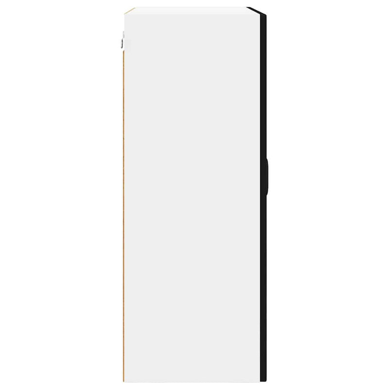 vidaXL Kitchen Cabinet with Door Black 60 x 31 x 80 cm Engineered Wood