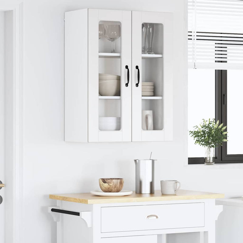 vidaXL Kitchen Cabinet with Shelf High Gloss White 60 x 31 x 80 cm