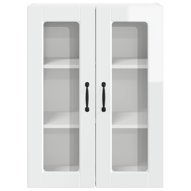 vidaXL Kitchen Cabinet with Shelf High Gloss White 60 x 31 x 80 cm