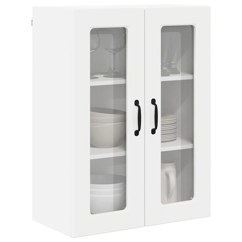 vidaXL Kitchen Cabinet with Shelf High Gloss White 60 x 31 x 80 cm