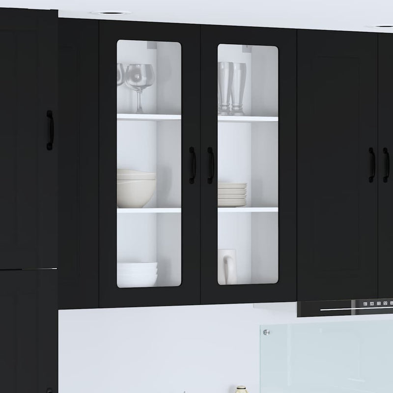 vidaXL Kitchen Cabinet Black 40 x 31 x 100 cm Engineered Wood