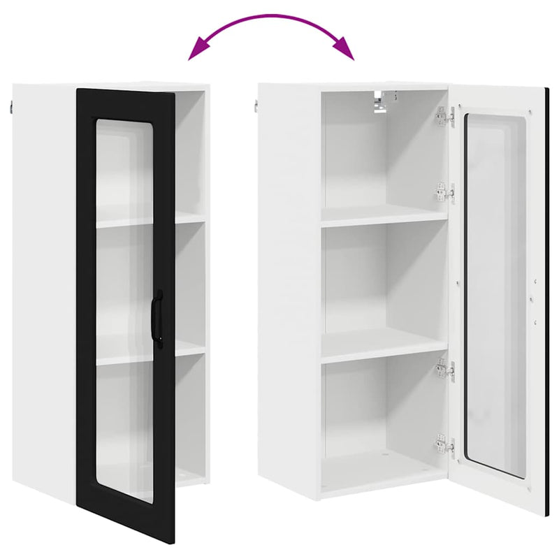 vidaXL Kitchen Cabinet Black 40 x 31 x 100 cm Engineered Wood
