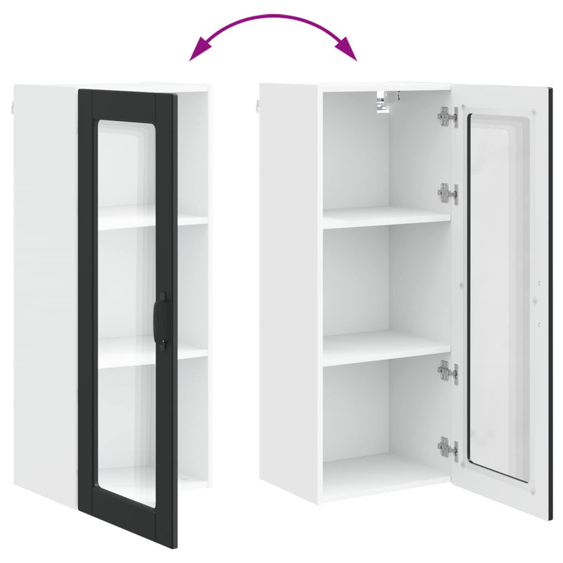 vidaXL Kitchen Cabinet Black 40 x 31 x 100 cm Engineered Wood