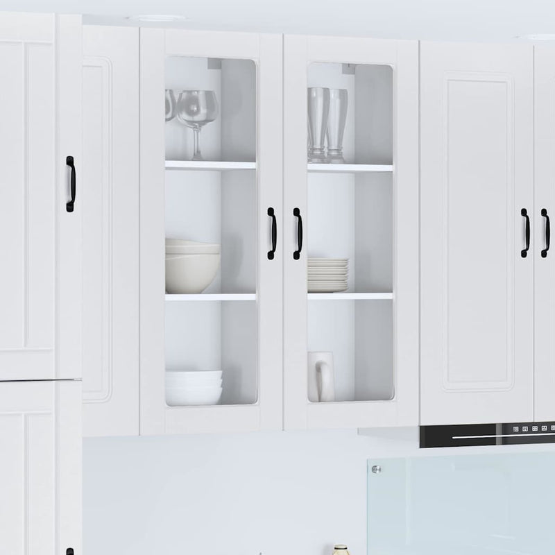 vidaXL Kitchen Cabinet with Shelf High Gloss White 40 x 31 x 100 cm