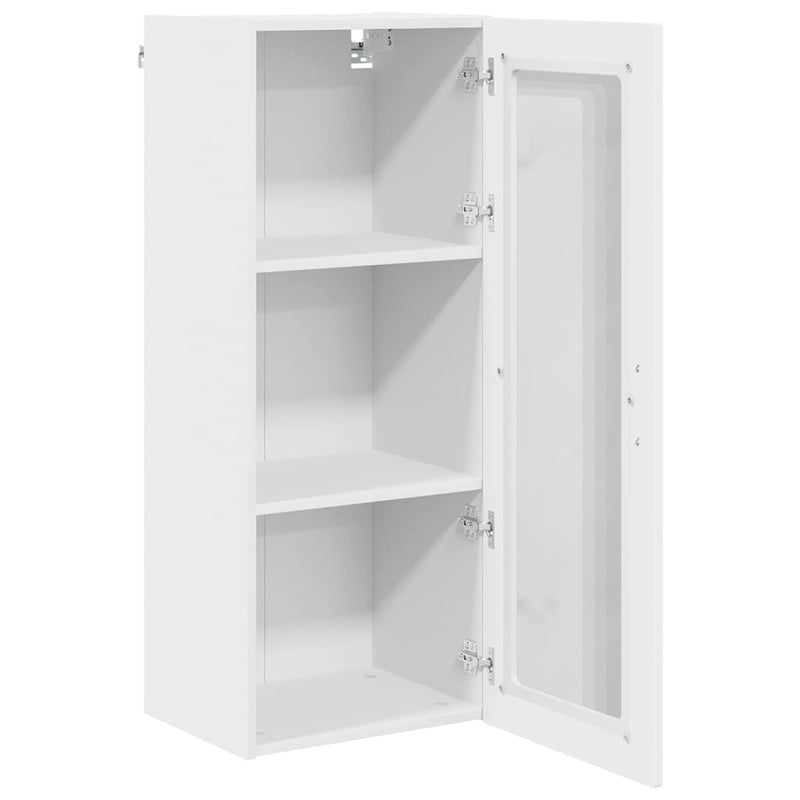 vidaXL Kitchen Cabinet with Shelf High Gloss White 40 x 31 x 100 cm