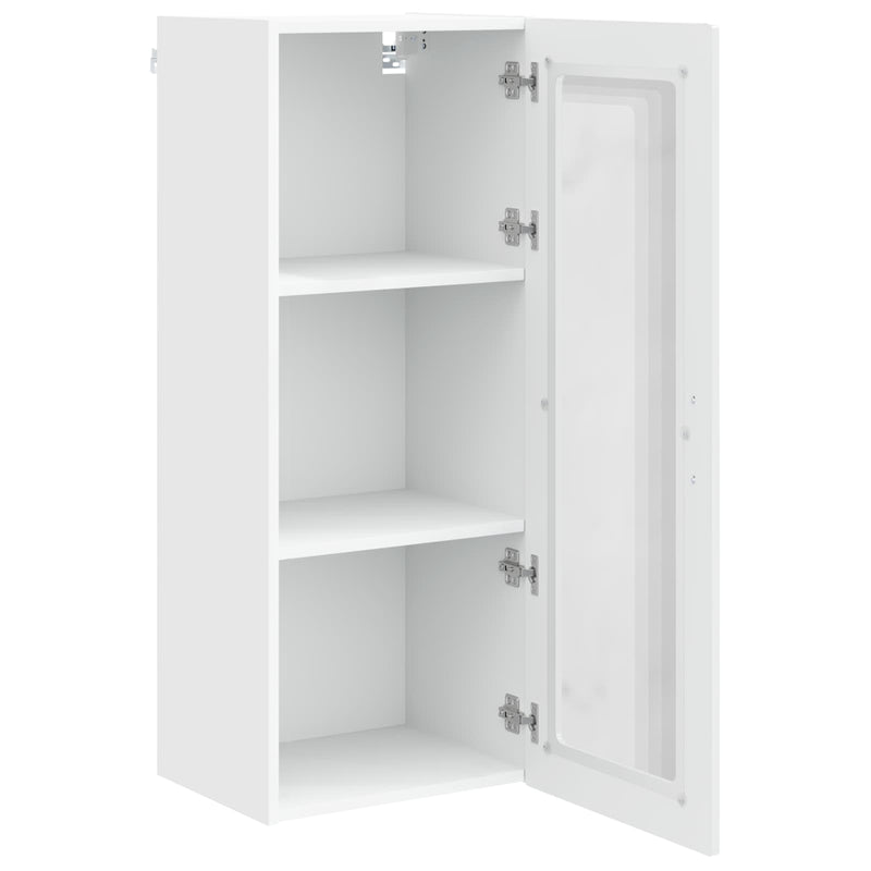 vidaXL Kitchen Cabinet with Shelf High Gloss White 40 x 31 x 100 cm