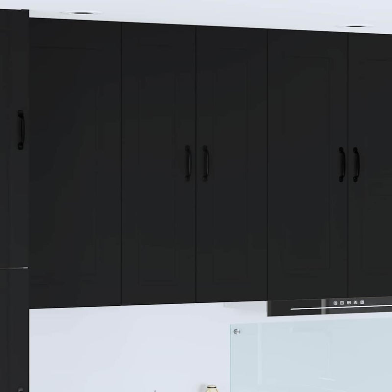 vidaXL Kitchen Cabinet Black 30 x 31 x 100 cm Engineered Wood