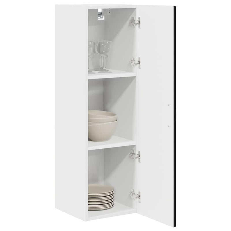 vidaXL Kitchen Cabinet Black 30 x 31 x 100 cm Engineered Wood