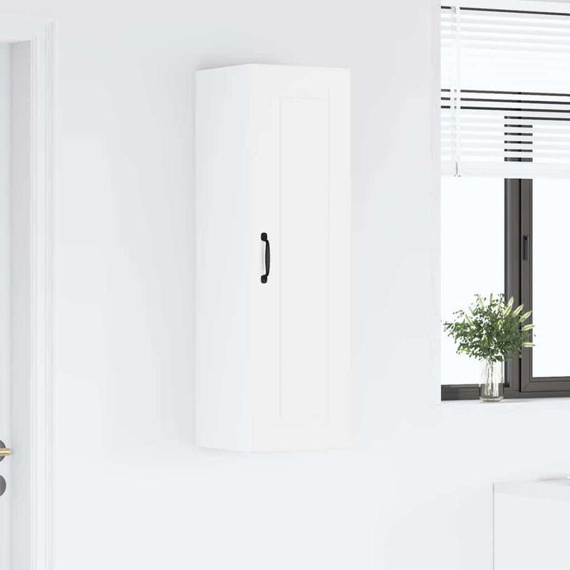 vidaXL Kitchen Cabinet with Shelf High Gloss White 30 x 31 x 100 cm