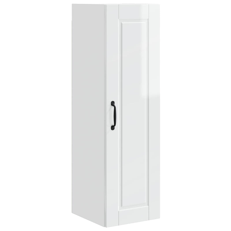 vidaXL Kitchen Cabinet with Shelf High Gloss White 30 x 31 x 100 cm