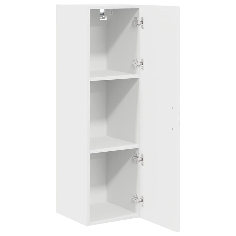 vidaXL Kitchen Cabinet with Shelf High Gloss White 30 x 31 x 100 cm