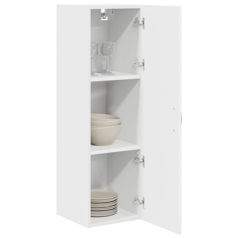 vidaXL Kitchen Cabinet with Shelf High Gloss White 30 x 31 x 100 cm