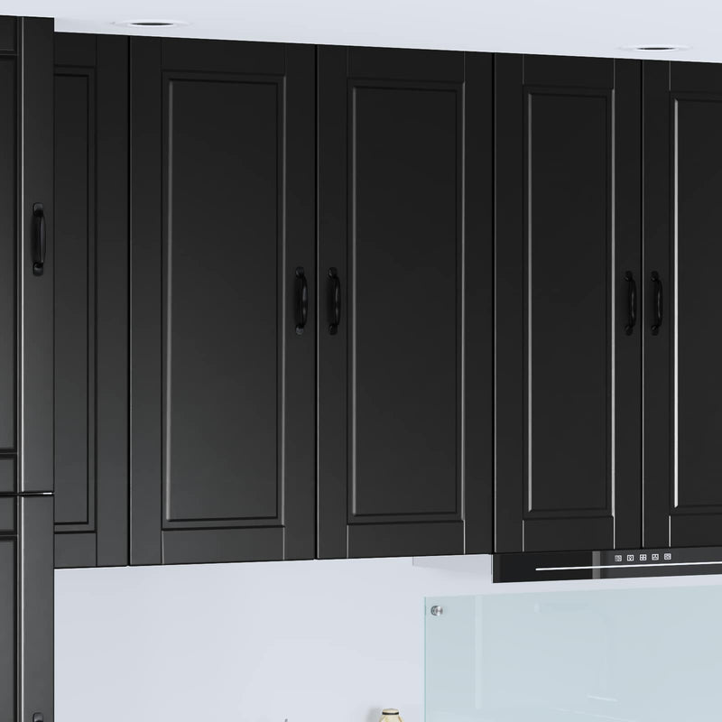 vidaXL Kitchen Wall Cabinet Black 40 x 31 x 100 cm Engineered Wood