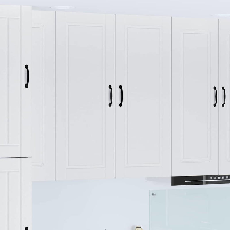 vidaXL Kitchen Cabinet with Shelf High Gloss White 40 x 31 x 100 cm