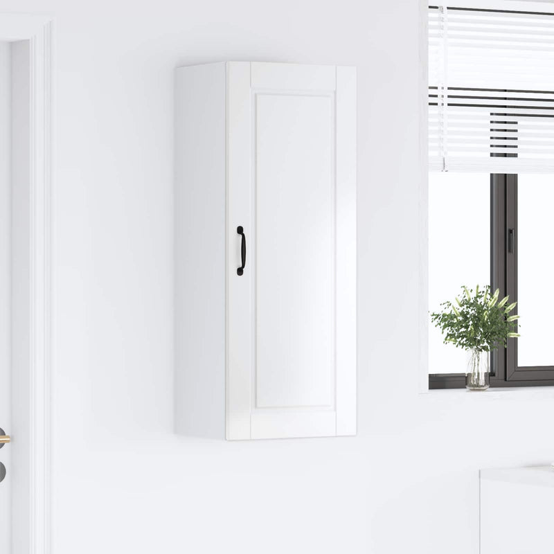 vidaXL Kitchen Cabinet with Shelf High Gloss White 40 x 31 x 100 cm