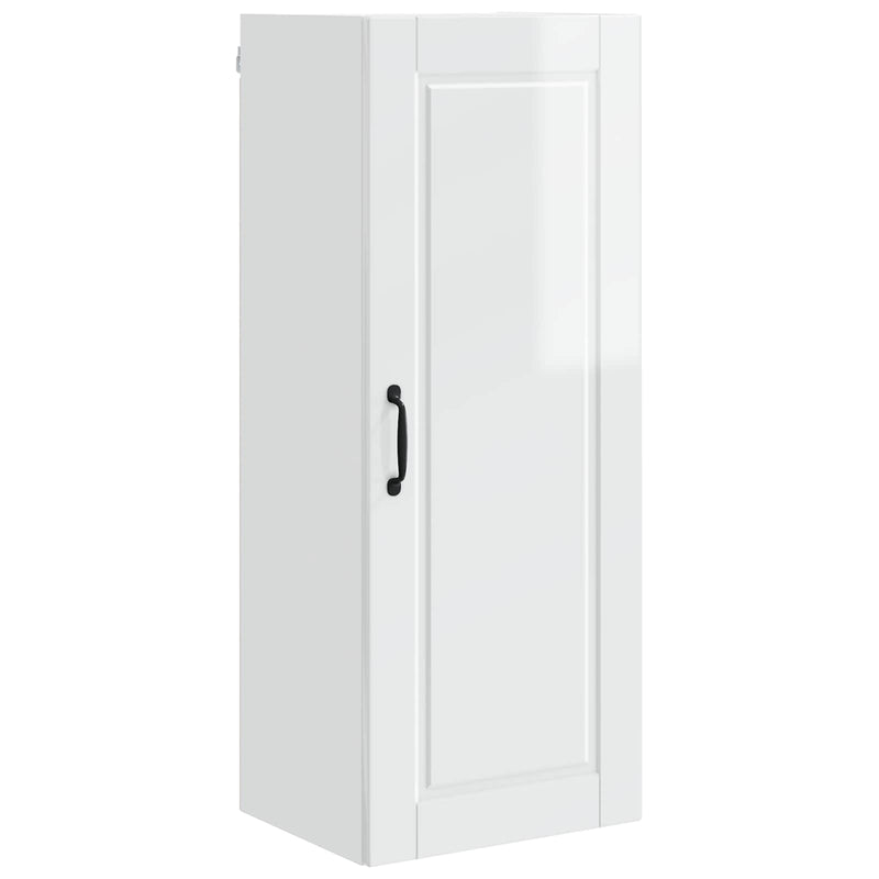 vidaXL Kitchen Cabinet with Shelf High Gloss White 40 x 31 x 100 cm