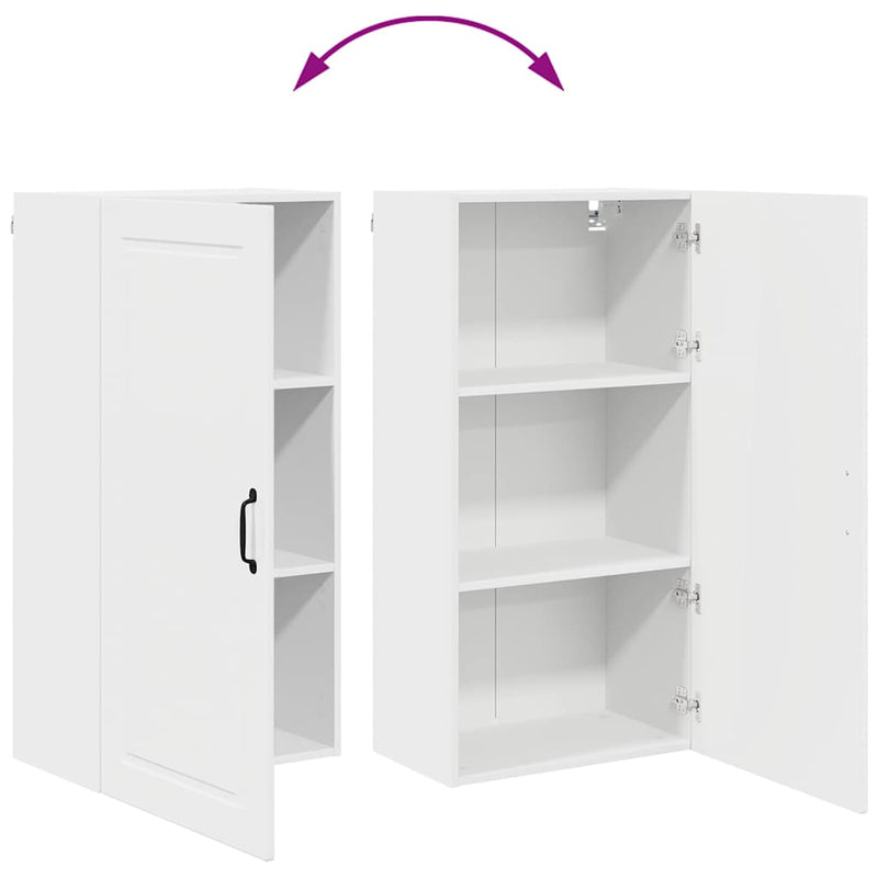 vidaXL Kitchen Cabinet with Shelf High Gloss White 50 x 31 x 100 cm
