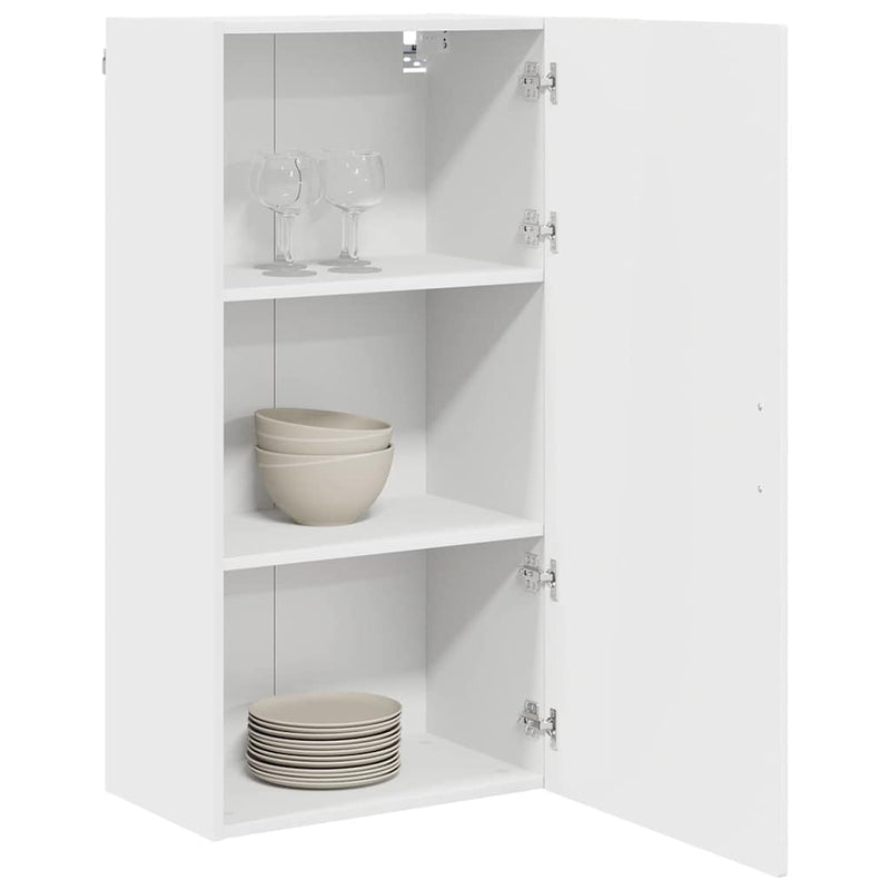 vidaXL Kitchen Cabinet with Shelf High Gloss White 50 x 31 x 100 cm