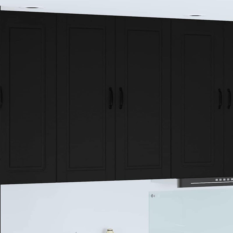 vidaXL Kitchen Cabinet Black 80 x 31 x 100 cm Engineered Wood