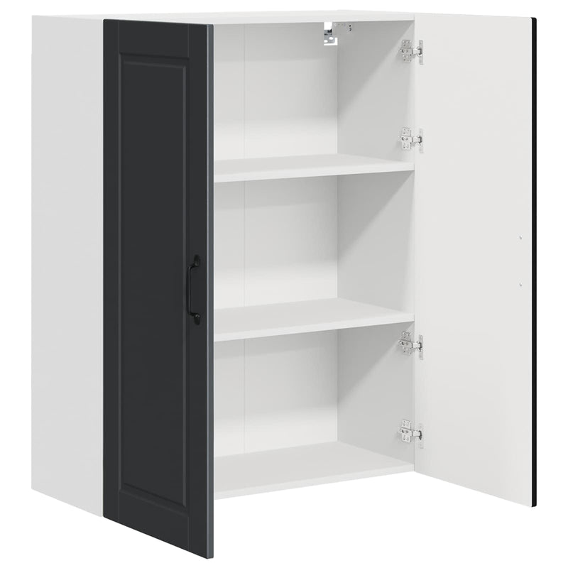 vidaXL Kitchen Cabinet Black 80 x 31 x 100 cm Engineered Wood