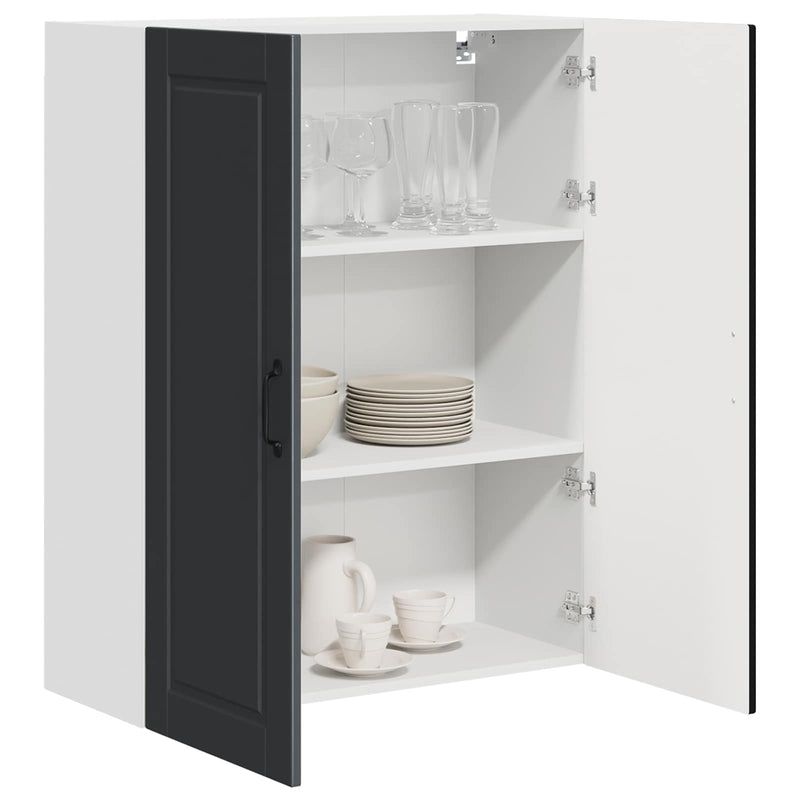 vidaXL Kitchen Cabinet Black 80 x 31 x 100 cm Engineered Wood