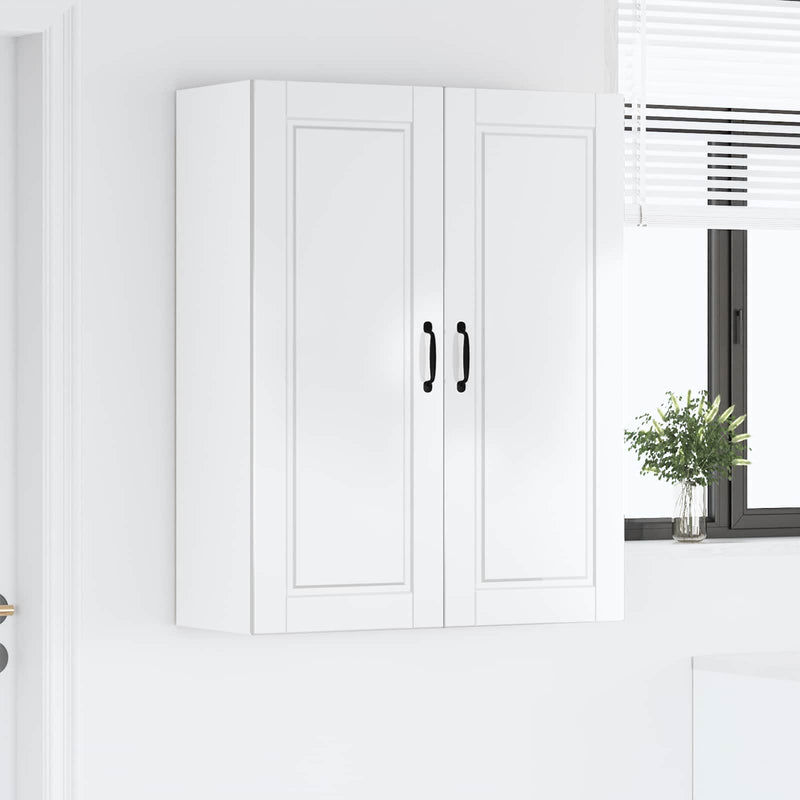 vidaXL Kitchen Cabinet with Shelf High Gloss White 80 x 31 x 100 cm