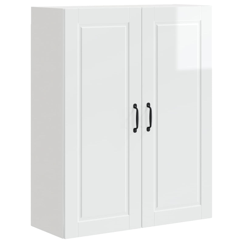 vidaXL Kitchen Cabinet with Shelf High Gloss White 80 x 31 x 100 cm