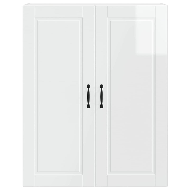 vidaXL Kitchen Cabinet with Shelf High Gloss White 80 x 31 x 100 cm