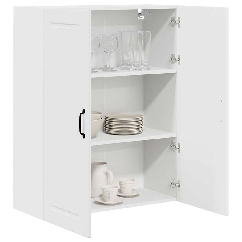 vidaXL Kitchen Cabinet with Shelf High Gloss White 80 x 31 x 100 cm