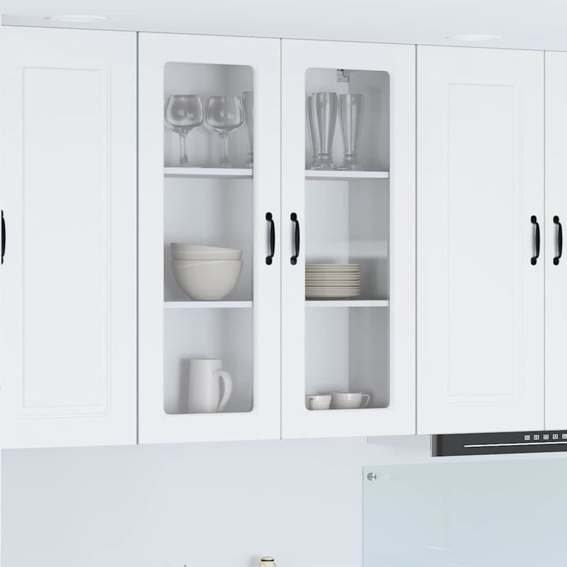 vidaXL Kitchen Wall Cabinet White 80 x 31 x 100 cm Engineered Wood