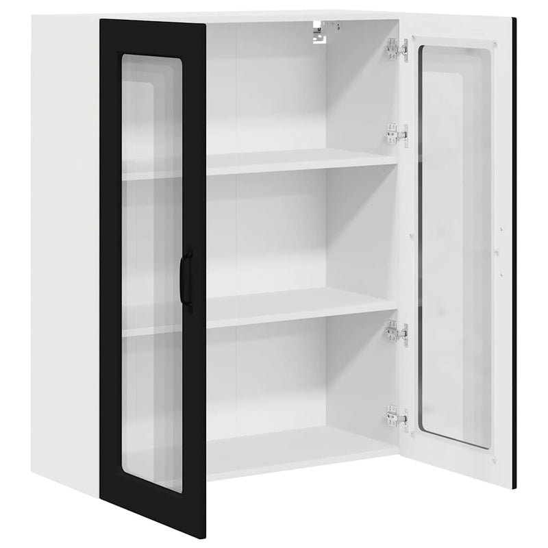vidaXL Kitchen Cabinet Black 80 x 31 x 100 cm Engineered Wood