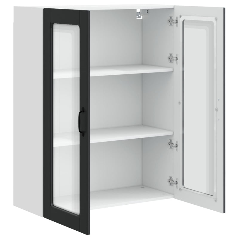 vidaXL Kitchen Cabinet Black 80 x 31 x 100 cm Engineered Wood