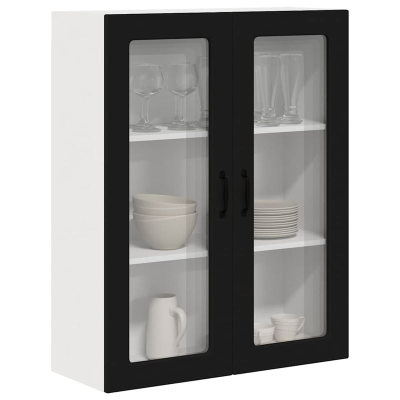 vidaXL Kitchen Cabinet Black 80 x 31 x 100 cm Engineered Wood