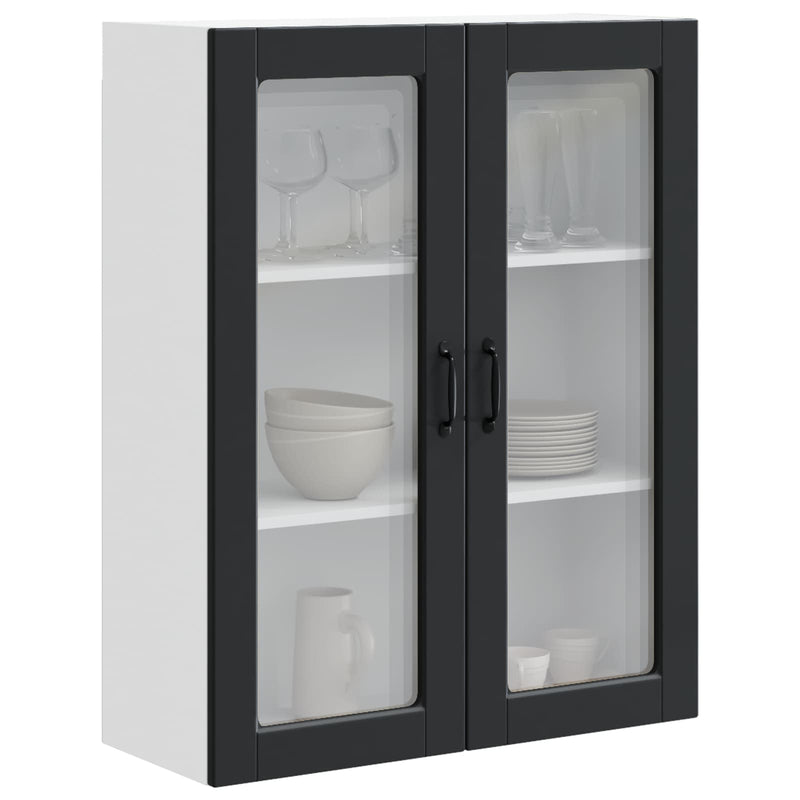 vidaXL Kitchen Cabinet Black 80 x 31 x 100 cm Engineered Wood