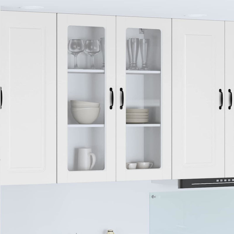 vidaXL Kitchen Cabinet with Shelf High Gloss White 80 x 31 x 100 cm