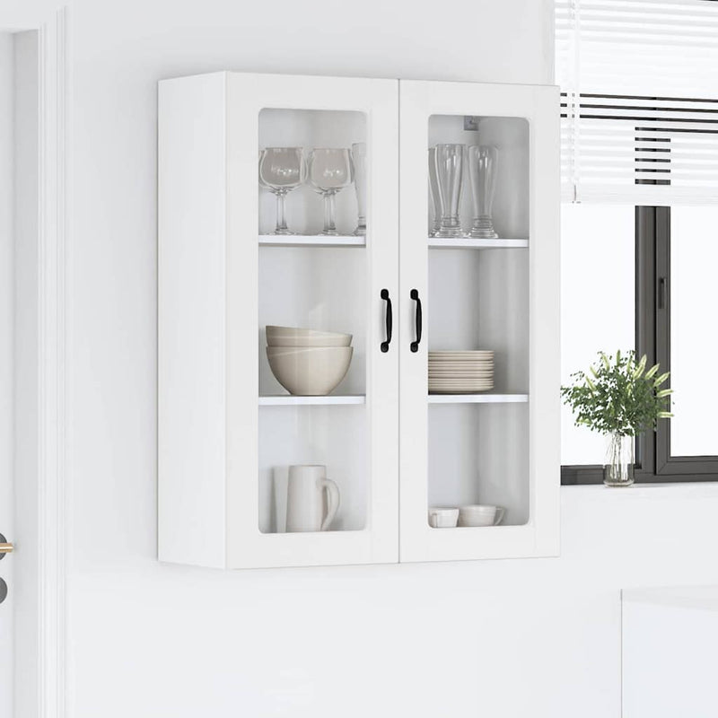 vidaXL Kitchen Cabinet with Shelf High Gloss White 80 x 31 x 100 cm