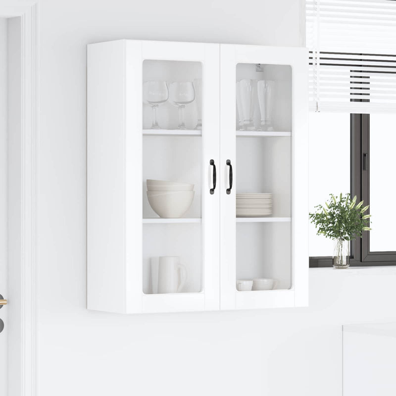vidaXL Kitchen Cabinet with Shelf High Gloss White 80 x 31 x 100 cm