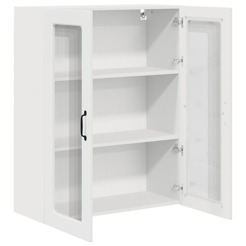 vidaXL Kitchen Cabinet with Shelf High Gloss White 80 x 31 x 100 cm