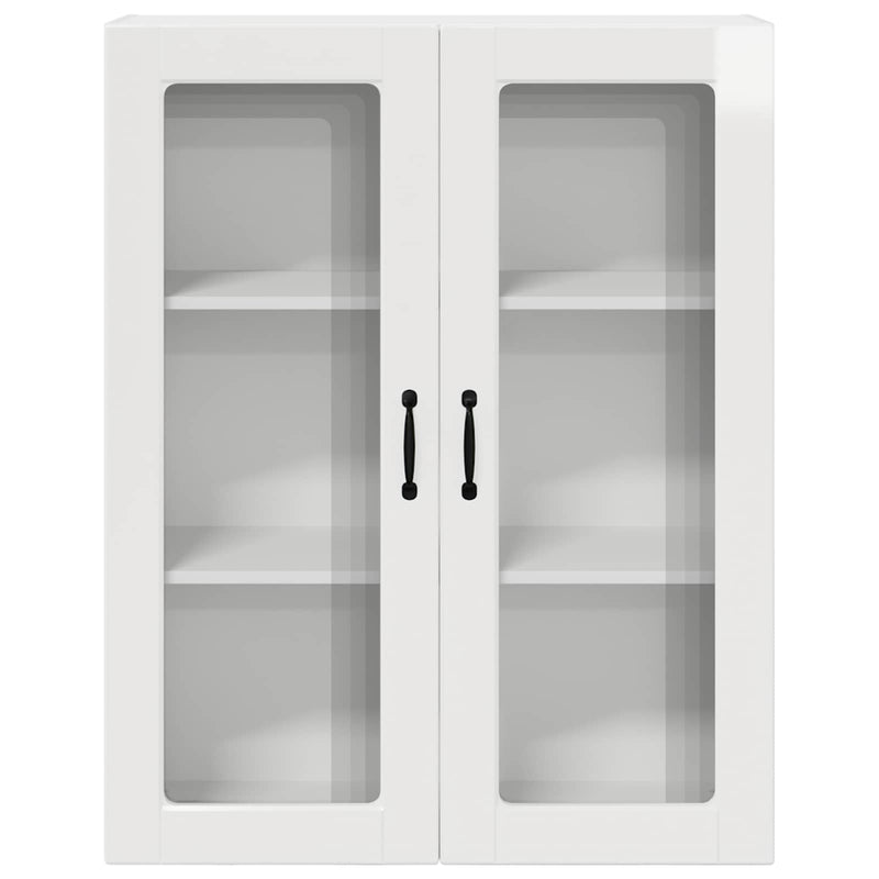 vidaXL Kitchen Cabinet with Shelf High Gloss White 80 x 31 x 100 cm