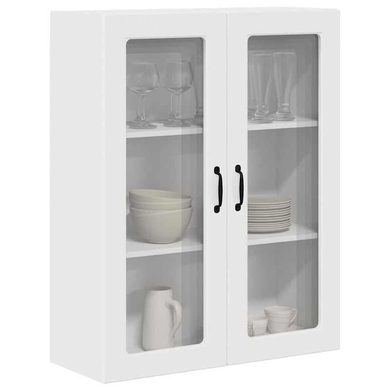 vidaXL Kitchen Cabinet with Shelf High Gloss White 80 x 31 x 100 cm