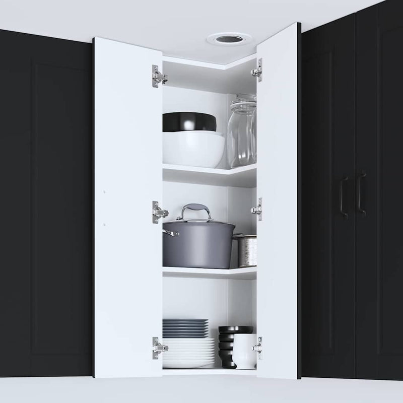 vidaXL Kitchen Cabinet Black 57 x 57 x 100 cm Engineered Wood