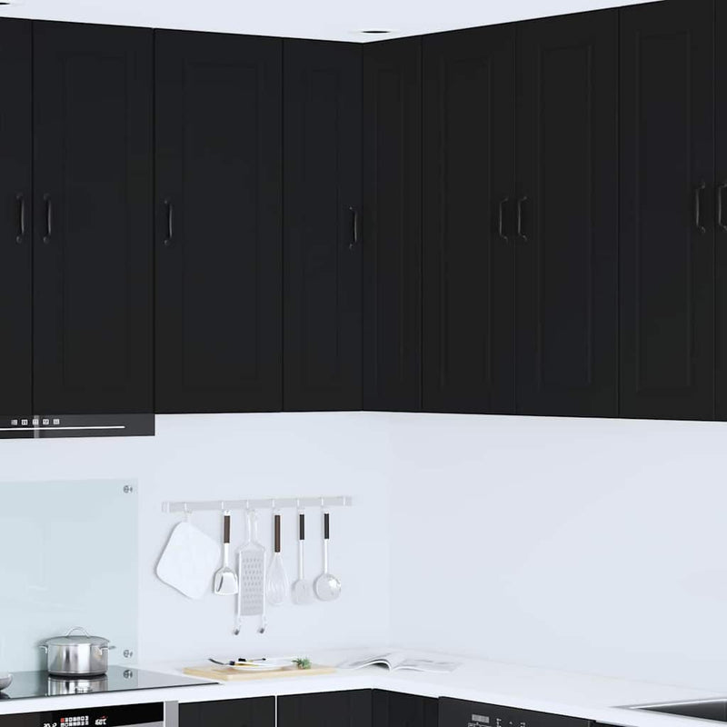 vidaXL Kitchen Cabinet Black 57 x 57 x 100 cm Engineered Wood