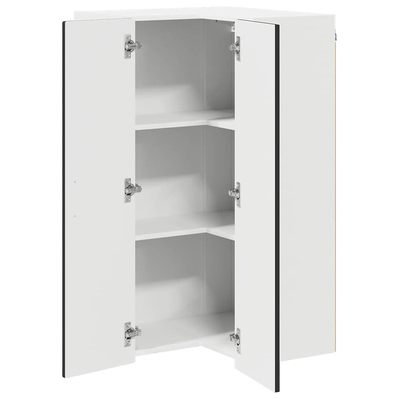 vidaXL Kitchen Cabinet Black 57 x 57 x 100 cm Engineered Wood